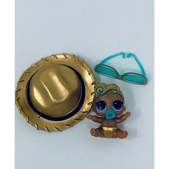 MGA Entertainment LOL Surprise Doll Lil Lux Doll 24 K Gold Color Changer Rare - Picture 3 of 3